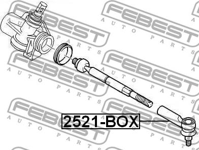 Febest 2521-BOX - Накрайник на напречна кормилна щанга vvparts.bg