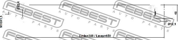 Febest 26110-003R - Амортисьор vvparts.bg