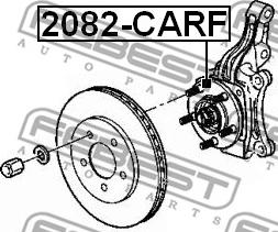 Febest 2082-CARF - Главина на колелото vvparts.bg