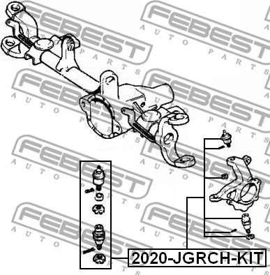 Febest 2020-JGRCH-KIT - Шарнири vvparts.bg