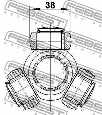 Febest 2116-CA1R - Трипод, полуоска vvparts.bg