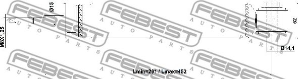 Febest 21110-010R - Амортисьор vvparts.bg