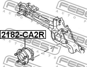 Febest 2182-CA2R - Главина на колелото vvparts.bg