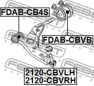 Febest 2120-CBVRH - Шарнири vvparts.bg