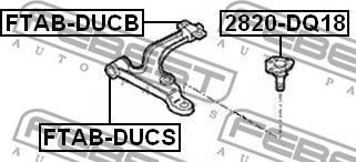 Febest FTAB-DUCB - Тампон, носач vvparts.bg