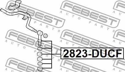 Febest 2823-DUCF - Биалета vvparts.bg