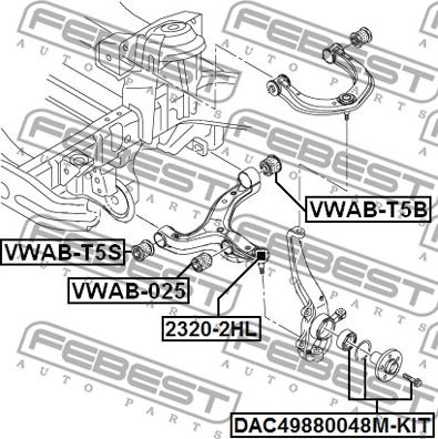 Febest 2320-2HL - Шарнири vvparts.bg