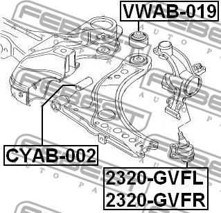 Febest 2320-GVFR - Шарнири vvparts.bg