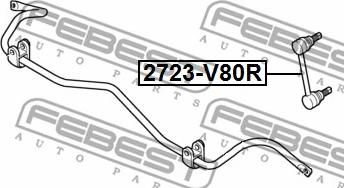 Febest 2723-S80R - Биалета vvparts.bg