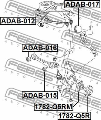 Febest ADAB-015 - Тампон, носач vvparts.bg