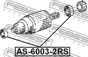 Febest AS-6003-2RS - Лагер vvparts.bg