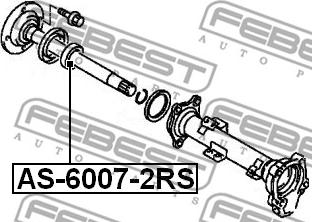 Febest AS-6007-2RS - Лагер, задвижващ вал vvparts.bg