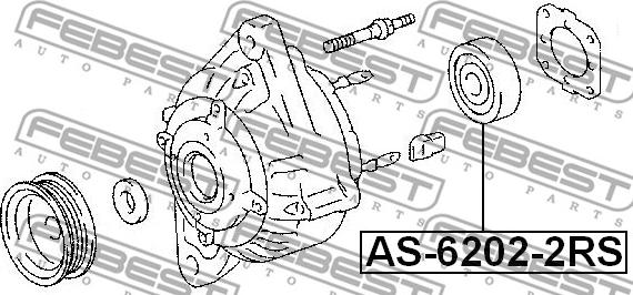 Febest AS-6202-2RS - Лагер vvparts.bg