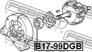 Febest B17-99DGB - Лагер vvparts.bg