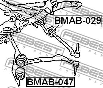 Febest BMAB-047 - Тампон, носач vvparts.bg