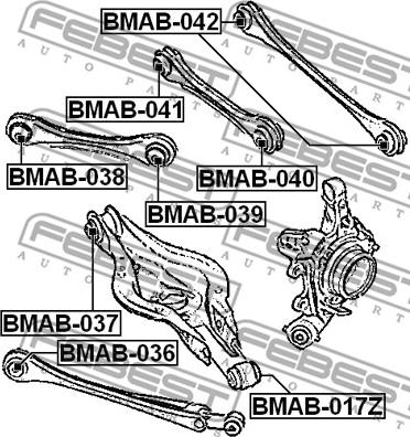 Febest BMAB-036 - Тампон, носач vvparts.bg