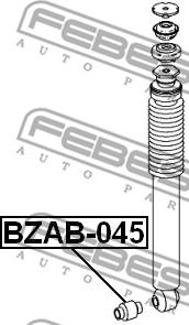 Febest BZAB-045 - Втулка, амортисьор vvparts.bg