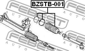 Febest BZSTB-001 - Маншон, кормилно управление vvparts.bg