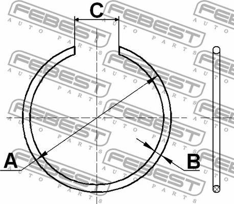 Febest CC-1-29X2 - Монтажен комплект, маншон на задвижващия вал vvparts.bg