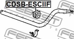 Febest CDSB-ESCIIF - Лагерна втулка, стабилизатор vvparts.bg