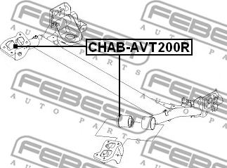 Febest CHAB-AVT200R - Тампони на моста vvparts.bg