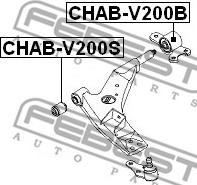 Febest CHAB-V200S - Тампон, носач vvparts.bg