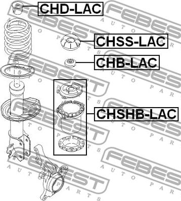 Febest CHSS-LAC - Тампон на макферсън vvparts.bg