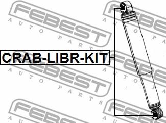 Febest CRAB-LIBR-KIT - Монтажен комплект, амортисьор vvparts.bg