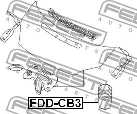 Febest FDD-CB3 - Буфер, капак на двигателя vvparts.bg