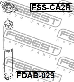 Febest FSS-CA2R - Тампон на макферсън vvparts.bg