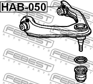 Febest HAB-050 - Тампон, носач vvparts.bg