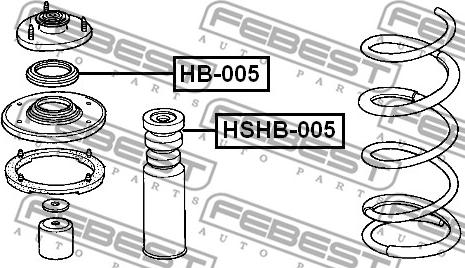 Febest HB-005 - Лагерна макферсъна vvparts.bg