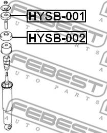 Febest HYSB-002 - Дистанционна тръба, амортисьор vvparts.bg