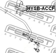 Febest HYSB-ACCF - Лагерна втулка, стабилизатор vvparts.bg