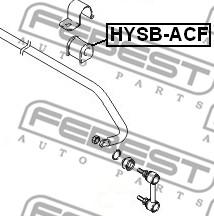 Febest HYSB-ACF - Лагерна втулка, стабилизатор vvparts.bg