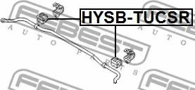 Febest HYSB-TUCSR - Лагерна втулка, стабилизатор vvparts.bg
