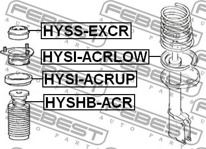 Febest HYSS-EXCR - Тампон на макферсън vvparts.bg