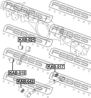 Febest KAB-042 - Тампон, носач vvparts.bg