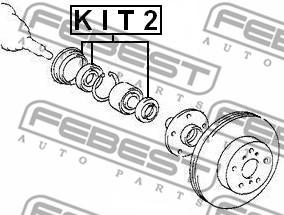 Febest KIT2 - Уплътнителен пръстен, главина vvparts.bg