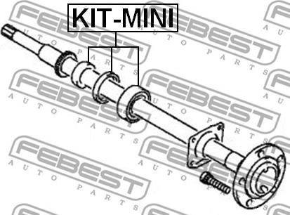 Febest KIT-MINI - Лагер, задвижващ вал vvparts.bg