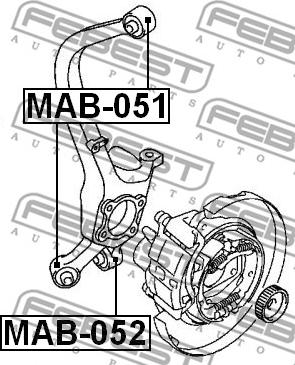 Febest MAB-051 - Тампон, носач vvparts.bg