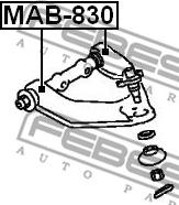 Febest MAB-830 - Тампон, носач vvparts.bg