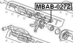 Febest MBAB-027Z - Тампон, носач vvparts.bg