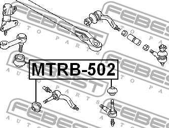 Febest MTRB-502 - Ремонтен комплект, глава (накрайник)на напр.корм. щанга vvparts.bg