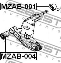 Febest MZAB-001 - Тампон, носач vvparts.bg