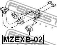 Febest MZEXB-02 - Скоба, изпускателна система vvparts.bg