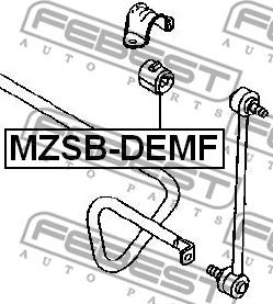 Febest MZSB-DEMF - Лагерна втулка, стабилизатор vvparts.bg