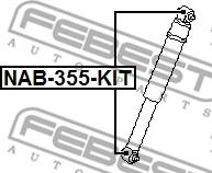 Febest NAB-355-KIT - Монтажен комплект, амортисьор vvparts.bg