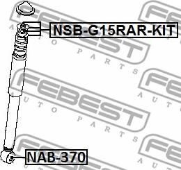 Febest NAB-370 - Дистанционна тръба, амортисьор vvparts.bg