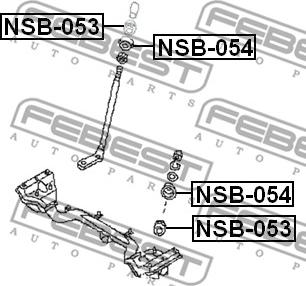 Febest NSB-053 - Букса, волан vvparts.bg